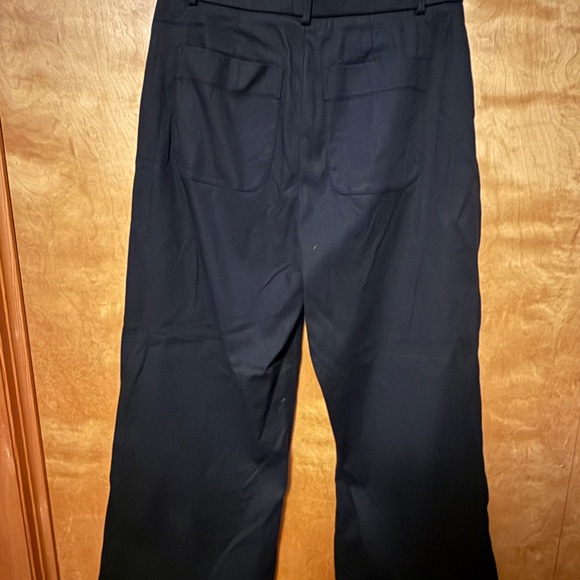 NWT * SPANX Black High-Rise Wide-Leg Trousers - Picture 3 of 12